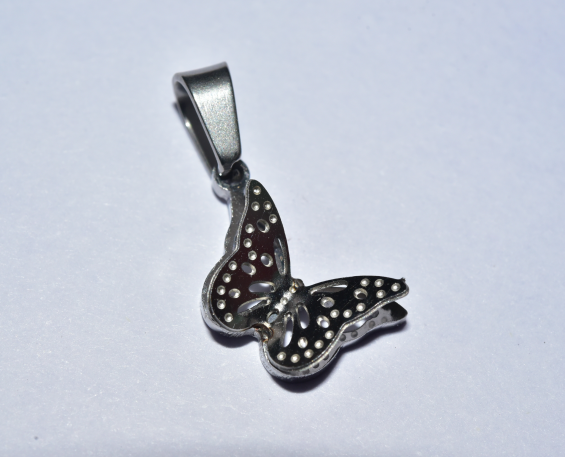 DIJE MARIPOSA DE ACERO INOXIDABLE